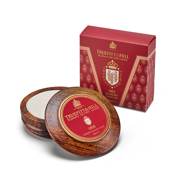 1805 LUXURY SHAVING SOAP IN WOODEN BOWL